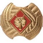 Red wolf neckerchief slide